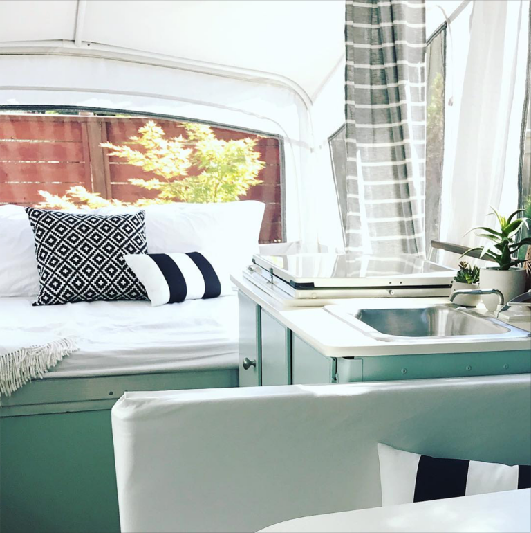 This Pop-Up camper makeover cost less than $200!