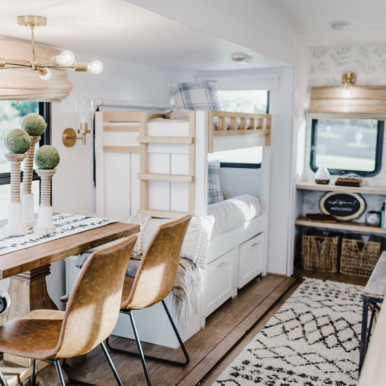 This 2015 Keystone Cougar was transformed into beautiful home on wheels