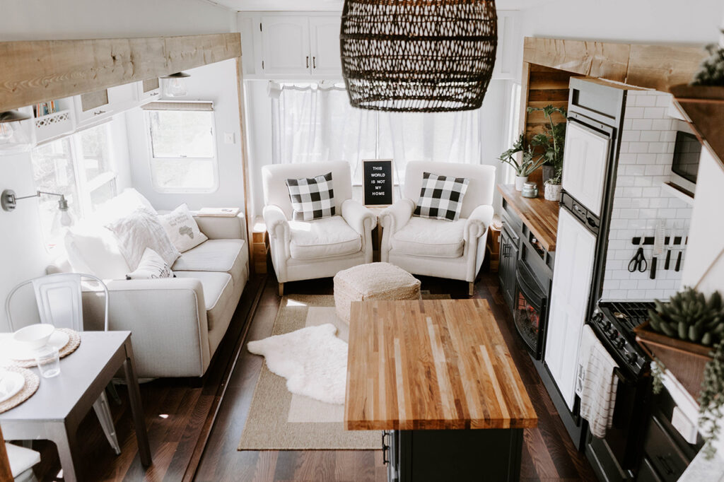 farmhouse RV interior