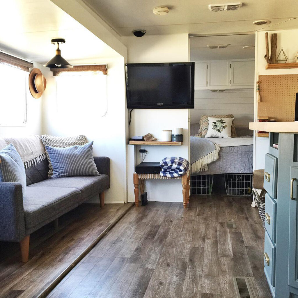 modern travel trailer