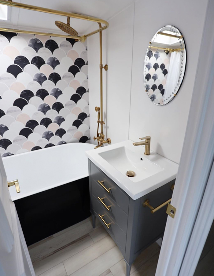 camper bathroom interior