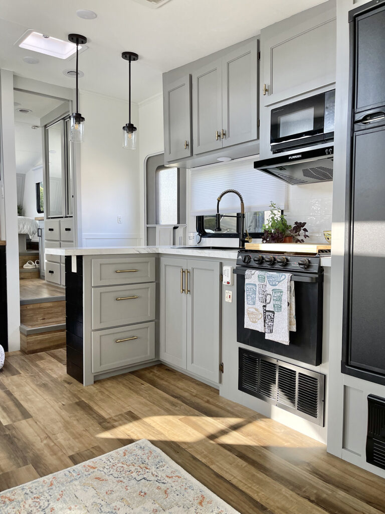 modern RV kitchen