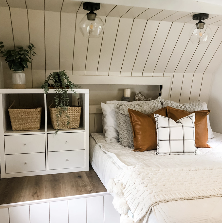 camper bedroom renovation