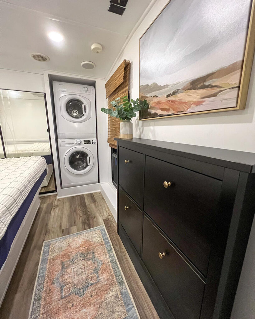 modern RV bedroom