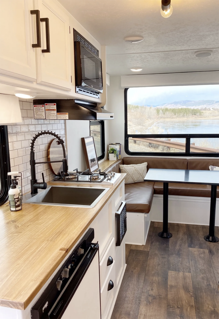 renovated RV interior