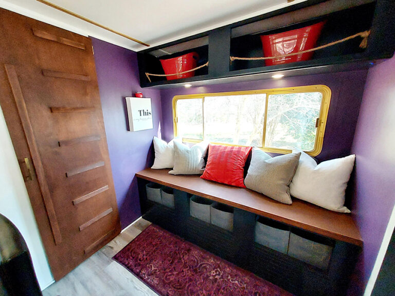 RV reno with bright walls