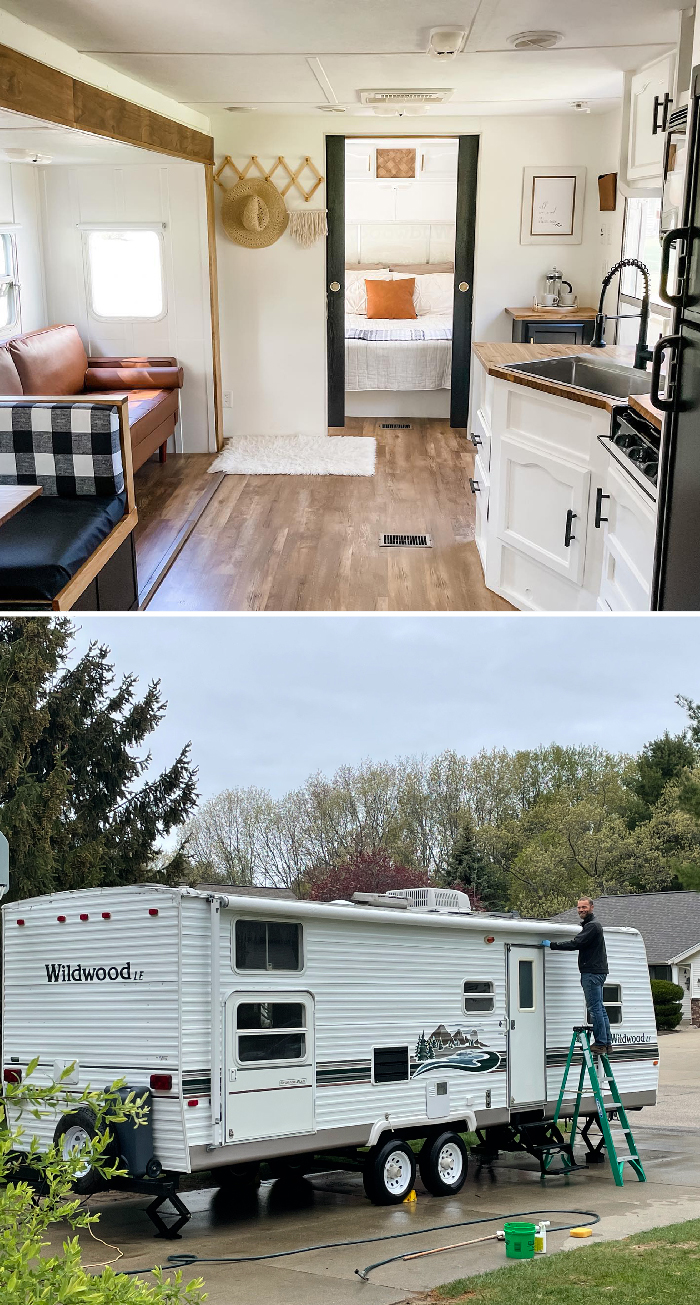 Wildwood Travel Trailer Renovation by @homeonwoodlark