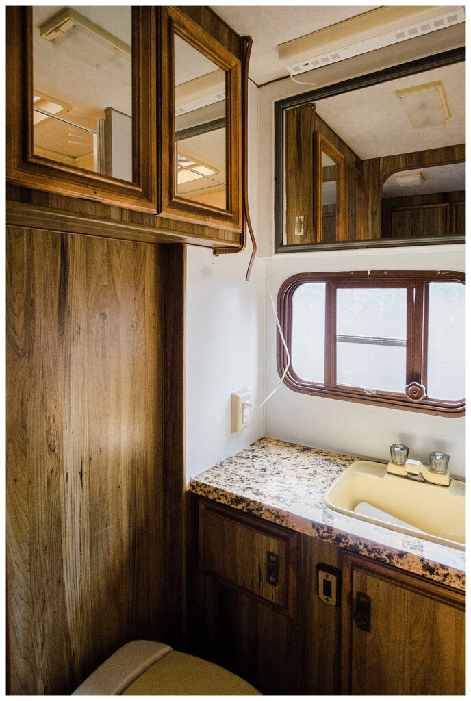 80's camper renovation before photo