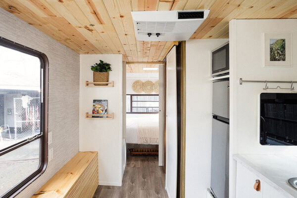 This 80's camper renovation was inspired by the California Coast