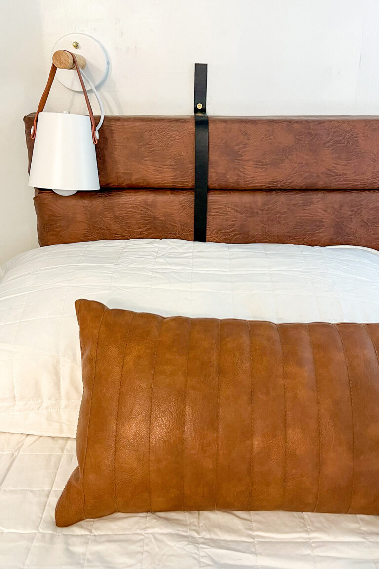 RV bedroom headboard