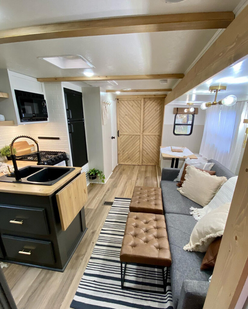 renovated camper interior