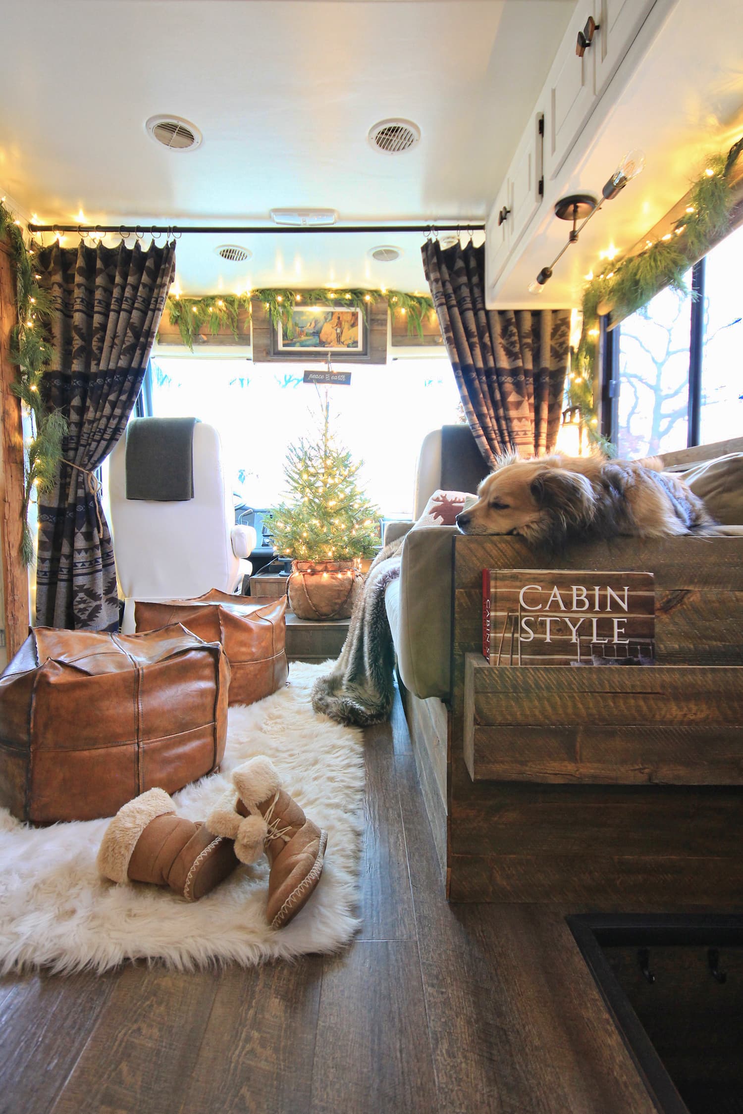 Cozy RV Christmas decor