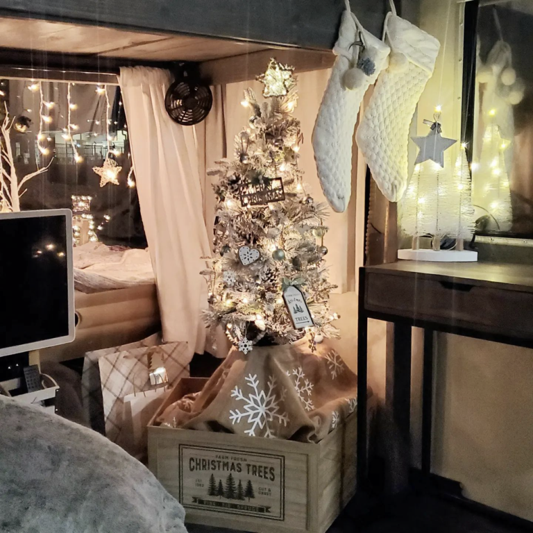Christmas tree inside RV