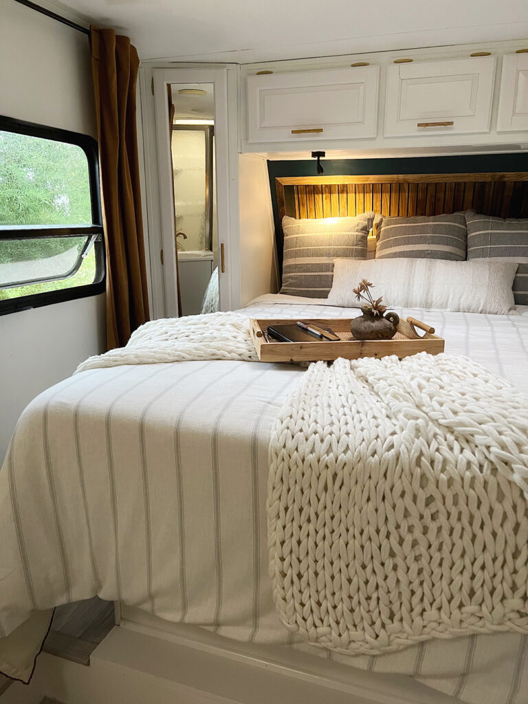 cozy RV bedroom renovation