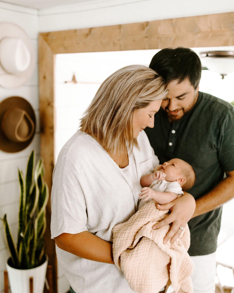 family welcomes newborn in RV