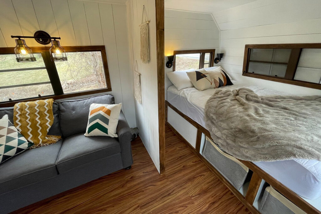 cozy travel trailer remodel